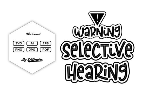 Review: Warning Selective Hearing Funny Tshirt Design