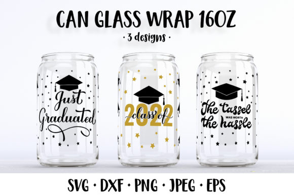 Reviewing Graduation Can Glass Wraps for Embroidery