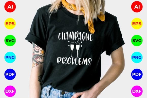 Reviewing the CHAMPAGNE PROBLEMS SVG for Real Embroidery