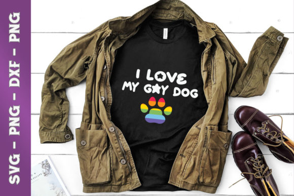 Reviewing the I Love My Gay Dog Heart Design