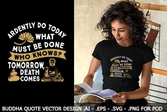 Reviewing the Motivation Buddha Quote Design for POD