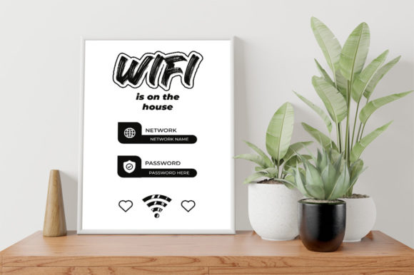 Stitching the Signal: A Designer’s Take on Wifi Sign Wall Decor